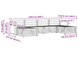 Sofa Sets Solid Acacia Wood 3384685