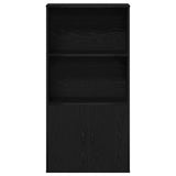 Bookcase Black Oak 60x24x120 cm Engineered Wood 860419