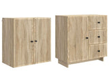 Cabinet Set 2 pcs 66 x 34.5 x 90 cm Engineered Wood 3416396