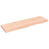 Wall Shelf 100x30x cm Untreated Solid Wood Oak 363561