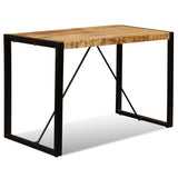 ZNTS Dining Table Solid Rough Mango Wood 120 cm 243996