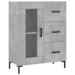 Highboard Concrete Grey 69.5x34x180 cm Engineered Wood 3189513