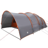 Tunnel Tent 8-Person Grey and Orange 710 x 460 x 245 cm 42004004