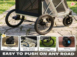 Dog Stroller, Easy Folding Pet Stroller for Small and Medium Dogs with Shock Absorption, Maximum T3398P550286