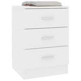 ZNTS Bedside Cabinets 2 pcs White 38x35x56 cm Engineered Wood 800451