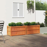 Garden Planters 2 pcs Wax Brown Solid Wood Pine 837464