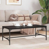 Coffee Table Black Oak 100 x 50 x 35 cm Engineered Wood 881122