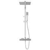 Dual Head Shower Set with Thermostat Stainless Steel 145053