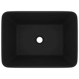147052 Luxury Wash Basin Matt Black 41x30x12 cm Ceramic