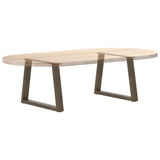 Coffee Table Legs V-Shape 2 pcs Natural Steel 60x cm Steel 4012555