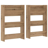 Shoe Cabinet 2 pcs Artisan Oak 60 x 18 x 90 cm Engineered Wood 875149