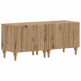 3 Piece LED TV Cabinet Artisan Oak Engineered Wood 3416510