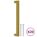 Cabinet Handles 20 pcs Gold 192 mm Stainless Steel 3203647