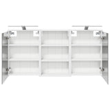 Bathroom Cabinet Set 3 pcs 126 x 16 x 62.5 cm Engineered wood 3403832