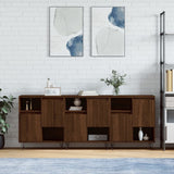 Sideboards 3 pcs Brown Oak Engineered Wood 3190156