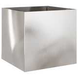 Planter Silver 49x47x46 cm Stainless Steel 841567