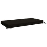 Seat Cushion SOEST 100% Polyester Black 120 x 80 x 10 cm 946796