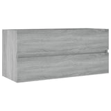 Sink Cabinet Grey Sonoma 100x38.5x45 cm Engineered Wood 815658