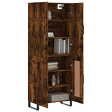 Highboard Smoked Oak 69,5x34x180 cm Engineered Wood 3195816