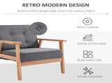 Minimalistic Wooden Frame Accent Chair, with Padded Seat - Dark Grey T3398P328118