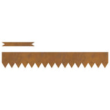 Lawn Edging 30 pcs Rusty 100 x 0.05 x 15 cm Weathering Steel 865944