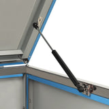 Quadruple Wheelie Bin Shed 276.5x77.5x112.5 cm Stainless Steel 149569