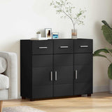 Sideboard FLORIN Black 88.5 x 30.5 x 73 cm Engineered Wood 880312