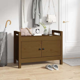 Hall Bench Honey Brown 80x40x60 cm Solid Wood Pine 821782