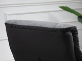 Fabric Recliner Sofa Armchair with footstool Swivel Sofa Grey T3398P328138