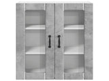Wall Glass Cabinet LUCCA Concrete Grey 60 x 31 x 80 cm 885088