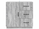 Sideboard Grey Sonoma 66 x 34.5 x 87 cm Engineered Wood 895321