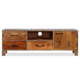 244967 TV Cabinet Solid Wood Vintage 118x30x40 cm