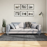 Rug OVIEDO Short Pile Anthracite 140x200 cm 375469