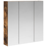 Bathroom Mirror Cabinet Smoked Oak 70 x 14.5 x 70 cm 889091