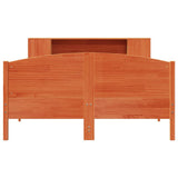Bookcase Bed without Mattress Wax Brown 150x200cm Solid Wood Pine 3323064