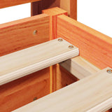 Bed Frame without Mattress Wax Brown 135x190 cm Solid Wood Pine 3306944