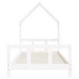 Kids Bed Frame White 90x190 cm Solid Wood Pine 834562