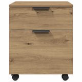 Mobile File Cabinet with Wheels Artisan Oak 45x38x54 cm Engineered Wood 856950
