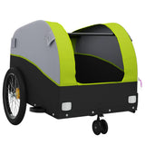 Bike Trailer Black and Green 30 kg Iron 94144