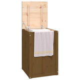Laundry Box Honey Brown 44x44x66 cm Solid Wood Pine 823567
