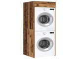 Wash Machine Cabinet with Storage Old Wood 67.5 x 68 x 200 cm 3422790