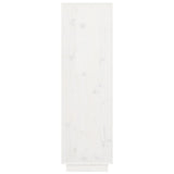 Highboard White 38x35x117 cm Solid Wood Pine 814360