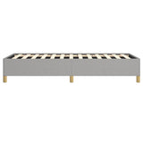 Bed Frame without Mattress Light Grey 100x203 cm Twin XL Fabric 347200
