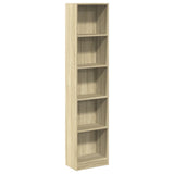 Bookcase Sonoma Oak 40x24x176 cm Engineered Wood 857794
