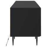 LED TV Cabinet Black Engineered Wood 896466