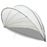 Pool Dome Folding Manual Grey and Orange 592 x 590 x 275 cm 42001133