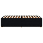 ZNTS Bed Frame without Mattress Black Single Fabric 3285037