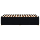 ZNTS Bed Frame without Mattress Black Single Fabric 3285037