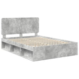 Bed Frame Concerte Grey 150 x 200 cm Solid Pine Wood 3412473