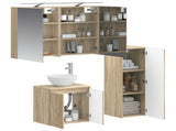 Bathroom Furniture Set 4 pcs Sonoma Oak 3407409